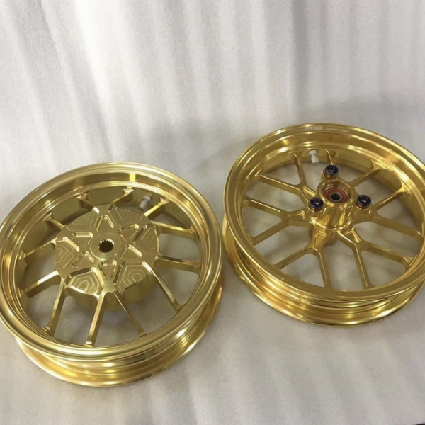Jog50 billet rims Jiso 10 inch light weight wheels set  - pictures 2 - rights to use Tunescoot