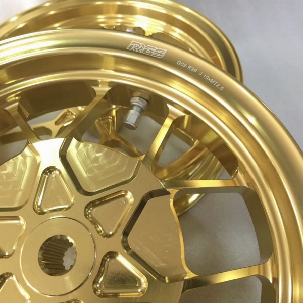 Jog50 billet rims Jiso 10 inch light weight wheels set  - pictures 4 - rights to use Tunescoot