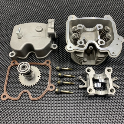 Cylinder head 4V for Gy6-150 Ruckus upgrade set with high angle camshaft four valves - pictures 1 - rights to use Tunescoot