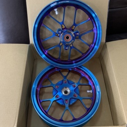 Billet rims for Dio50 Jiso light weight 3300g wheels set - pictures 1 - rights to use Tunescoot