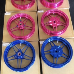 Billet rims DIO50 JISO light weight wheels set - pictures 1 - rights to use Tunescoot