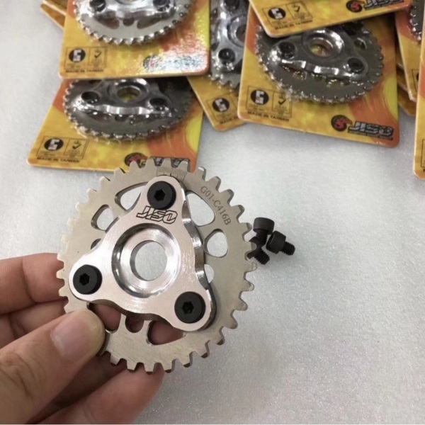 Adjustable sprocket for Bws125 Cygnus125 Zuma125 Jiso - pictures 3 - rights to use Tunescoot