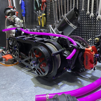 GY6 180cc engine for Honda Ruckus water cooling - pictures 6 - rights to use Tunescoot GY6 180cc engine for Honda Ruckus water cooling - pictures 6 - rights to use Tunescoot