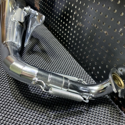 Exhaust pipe for Yamaha Jog90 Jog50 V8 with carbon tube  - pictures 6 - rights to use Tunescoot