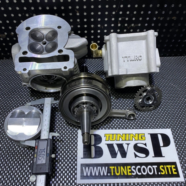 Big bore kit 310cc for Cygnus125 Bws125 water cooling - pictures 3 - rights to use Tunescoot
