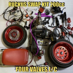 Ruckus swap kit with Gy6 200cc engine l/c four valves full set for swap stock Honda RUCKUS - pictures 1 - rights to use Tunesco