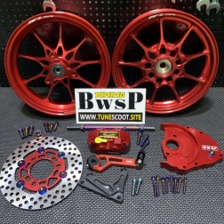 MFZ wheels combo kit for DIO50 red color - pictures 1 - rights to use Tunescoot