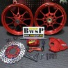 MFZ wheels combo kit for DIO50 red color  - pictures 1 - rights to use Tunescoot