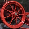 MFZ wheels combo kit for DIO50 red color  - pictures 7 - rights to use Tunescoot