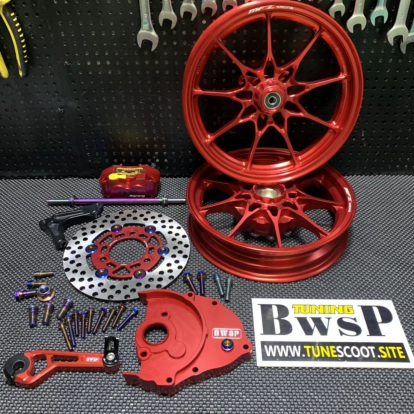MFZ wheels combo kit for DIO50 red color  - pictures 2 - rights to use Tunescoot