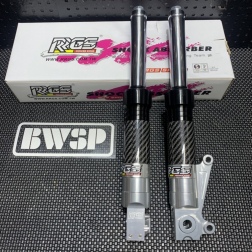 JISO front forks 340mm DIO50 carbon style - pictures 1 - rights to use Tunescoot