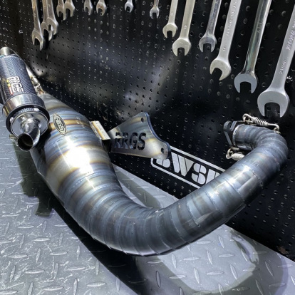 Exhaust pipe DIO50 JISO for 135cc - 180cc modification  - pictures 1 - rights to use Tunescoot