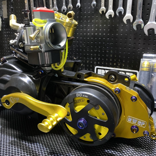 Engine Dio50 af18 130cc liquid water cooling "Black gold"  - 6