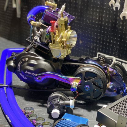 Engine kit 125cc for Dio50 AF18 water cooling "Butterfly"" - 4 Engine kit 125cc for Dio50 AF18 water cooling "Butterfly"" - 4