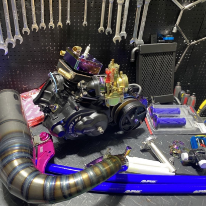 Engine kit 125cc for Dio50 AF18 water cooling "Butterfly"" - pictures 1 - rights to use Tunescoot