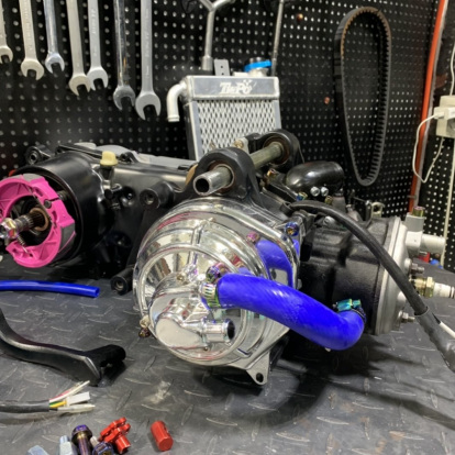 Engine kit Yamaha JOG 110cc water cooling full complete plug and play set  - pictures 5 - rights to use Tunescoot Engine kit Yamaha JOG 110cc water cooling full complete plug and play set  - pictures 5 - rights to use Tunescoot