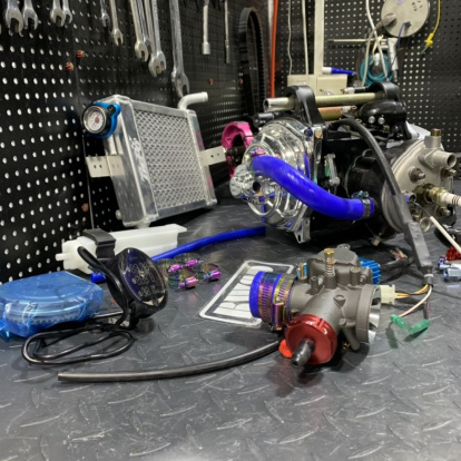 Engine kit Yamaha JOG 110cc water cooling full complete plug and play set  - pictures 7 - rights to use Tunescoot Engine kit Yamaha JOG 110cc water cooling full complete plug and play set  - pictures 7 - rights to use Tunescoot