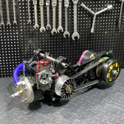 Engine kit Yamaha JOG 110cc water cooling full complete plug and play set  - pictures 10 - rights to use Tunescoot Engine kit Yamaha JOG 110cc water cooling full complete plug and play set  - pictures 10 - rights to use Tunescoot