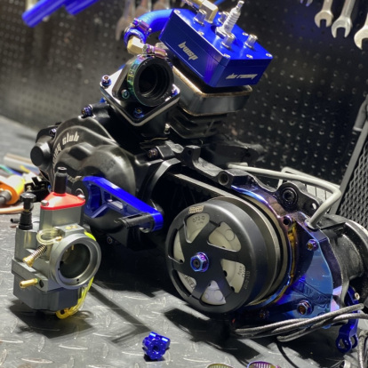 Engine Dio50 AF18 125cc water cooling "Sea salt"  - 4