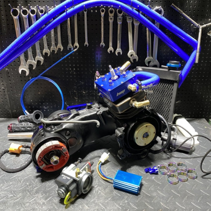 Engine Dio50 AF18 125cc water cooling "Sea salt"  - 2