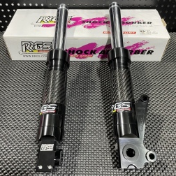Front forks 340mm for DIO50 RRGS carbon style - pictures 1 - rights to use Tunescoot