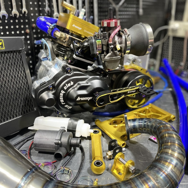Engine 125cc DIO50 AF18 "GOLDEN BULLET" cnc series water cooling cylinder 54mm crankshaft 52.6mm  - 3