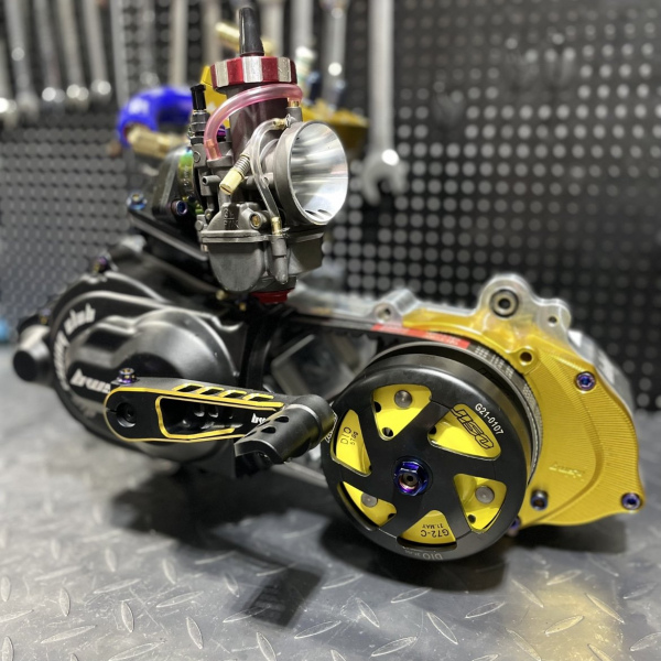 Engine 125cc DIO50 AF18 "GOLDEN BULLET" cnc series water cooling cylinder 54mm crankshaft 52.6mm  - 6