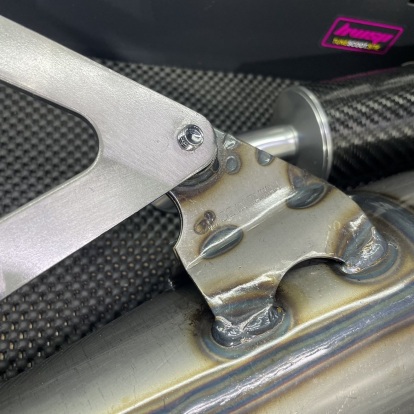 Exhaust pipe for Bws100 4VP V8 with carbon fiber tube  - pictures 5 - rights to use Tunescoot