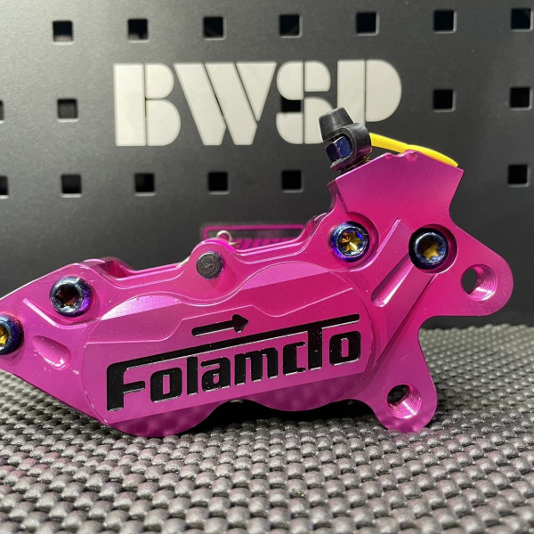 Universal 4 piston brake caliper for scooter Dio Jog Elite Ruckus Bws Address Nmax Smax  - pictures 2 - rights to use Tunescoot