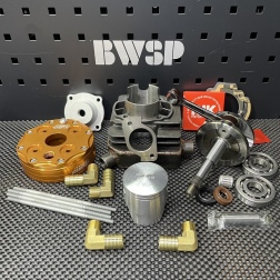DIO50 127cc big bore kit 55mm cylinder set water cooled 53.4mm forged crankshaft - pictures 1 - rights to use Tunescoot
