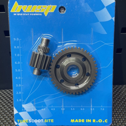 Secondary gears for Cnc cases Dio50 special transmission set - pictures 1 - rights to use Tunescoot