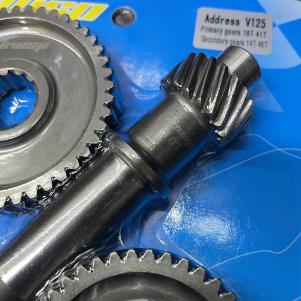 Gears set for Address V125 125-150cc full transmission kit primary and secondary  - pictures 4 - rights to use Tunescoot