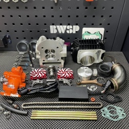 Big bore kit 180cc for Honda Grom Msx125 set with four valves head and 63mm cylinder - pictures 1 - rights to use Tunescoot