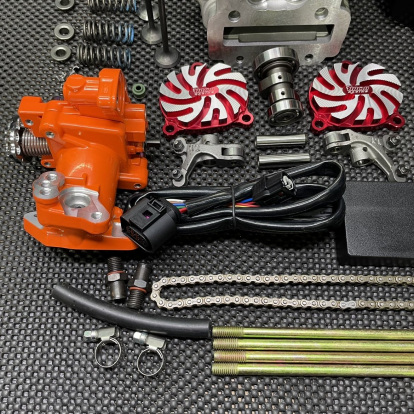 Big bore kit 180cc for Honda Grom Msx125 set with four valves head and 63mm cylinder  - pictures 16 - rights to use Tunescoot