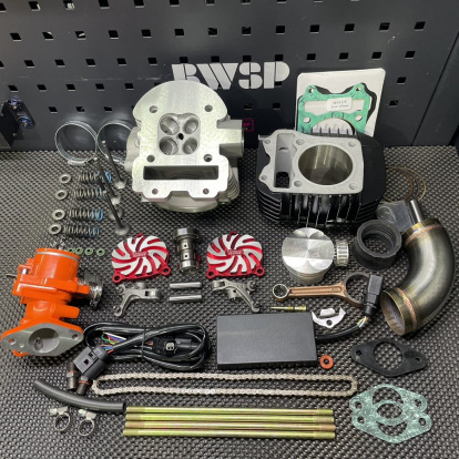 Big bore kit 180cc for Honda Grom Msx125 set with four valves head and 63mm cylinder  - pictures 23 - rights to use Tunescoot