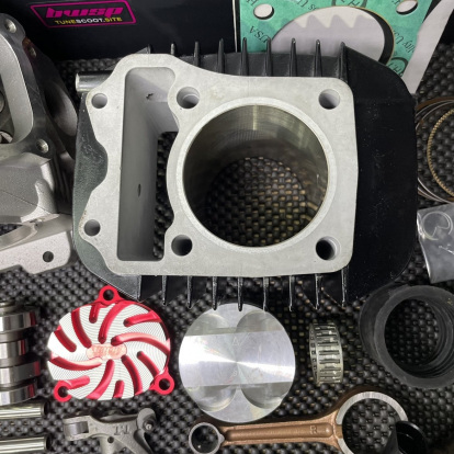 Big bore kit 180cc for Honda Grom Msx125 set with four valves head and 63mm cylinder  - pictures 12 - rights to use Tunescoot