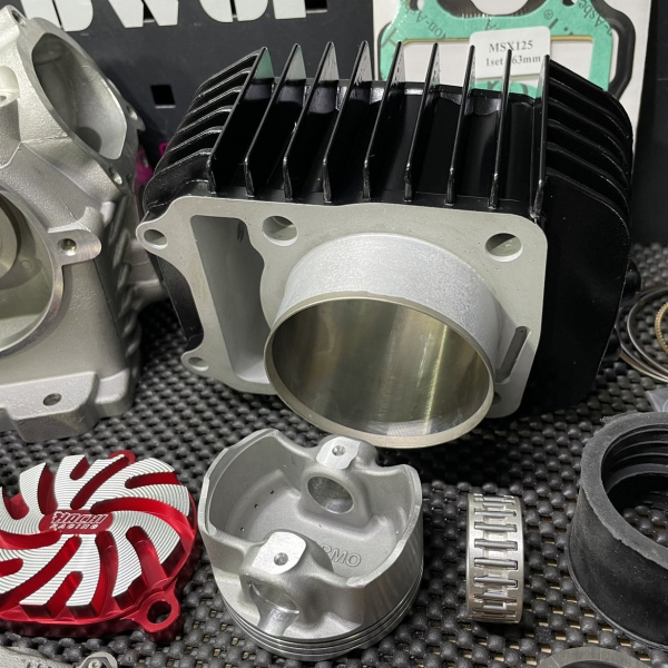 Big bore kit 180cc for Honda GROM MSX125 set with four valves head 63mm piston