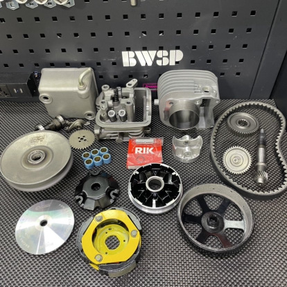 Address V125 big bore set 192cc with four valves head and forged piston 66mm FJN  - pictures 2 - rights to use Tunescoot