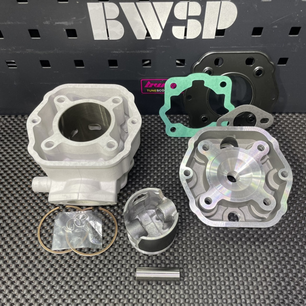 Ceramic cylinder kit 50mm for Derbi Senda 2004 water cooling big bore set with head  - pictures 2 - rights to use Tunescoot