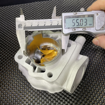 Ceramic cylinder kit 50mm for Derbi Senda 2004 water cooling big bore set with head  - pictures 10 - rights to use Tunescoot