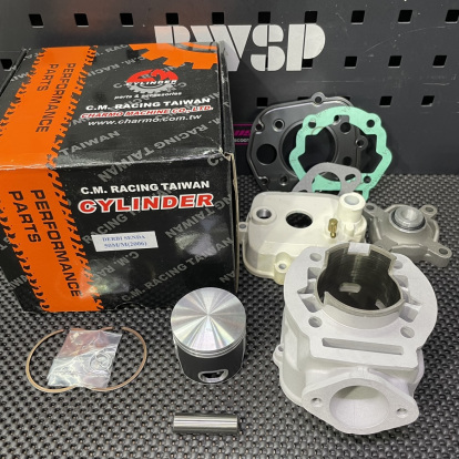 Ceramic cylinder kit 50mm Derbi Senda 2006 big bore water cooling set with head  - pictures 13 - rights to use Tunescoot