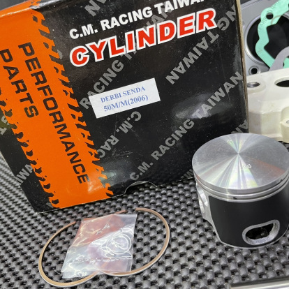 Ceramic cylinder kit 50mm Derbi Senda 2006 big bore water cooling set with head  - pictures 12 - rights to use Tunescoot