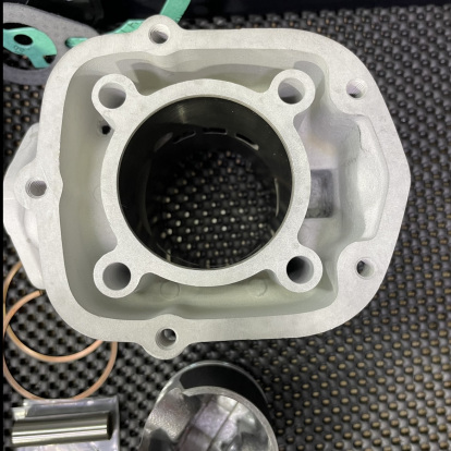 Ceramic cylinder kit 50mm Derbi Senda 2006 big bore water cooling set with head  - pictures 5 - rights to use Tunescoot