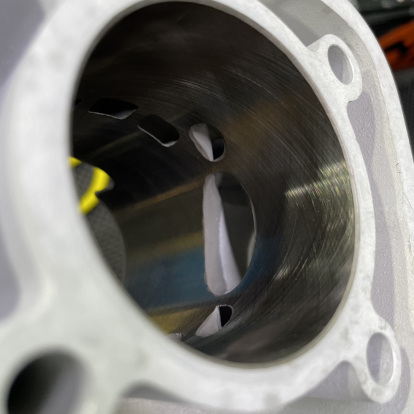 Ceramic cylinder kit 50mm Derbi Senda 2006 big bore water cooling set with head  - pictures 7 - rights to use Tunescoot