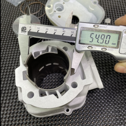 Ceramic cylinder kit 50mm Derbi Senda 2006 big bore water cooling set with head  - pictures 10 - rights to use Tunescoot