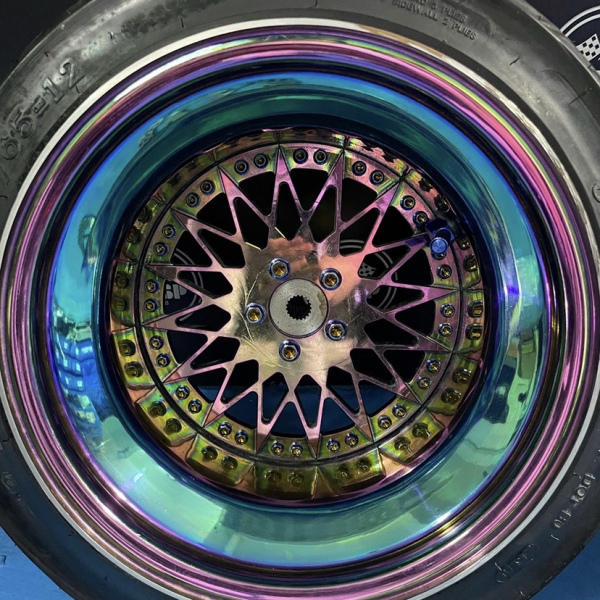 Wheels set for Ruckus GY6-150 with billet mesh rims front and rear disk brake hubs  - pictures 6 - rights to use Tunescoot