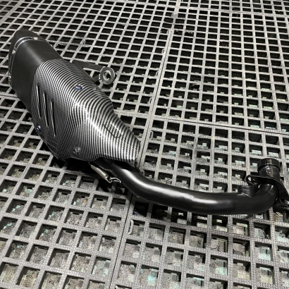 Exhaust system for Ruckus with Yamaha Cygnus engine - pictures 1 - rights to use Tunescoot