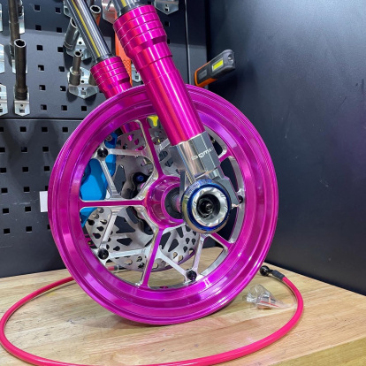 Jog50 front wheel set up disk brake  - pictures 6 - rights to use Tunescoot