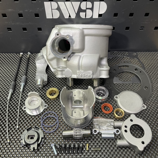 Cylinder set Dt230 Lanza230 66.8mm kit with exhaust valve assembly  - pictures 3 - rights to use Tunescoot