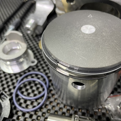 Cylinder set Dt230 Lanza230 66.8mm kit with exhaust valve assembly  - pictures 9 - rights to use Tunescoot